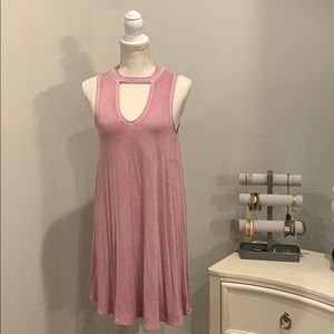American Eagle Sz S muave keyhole dress